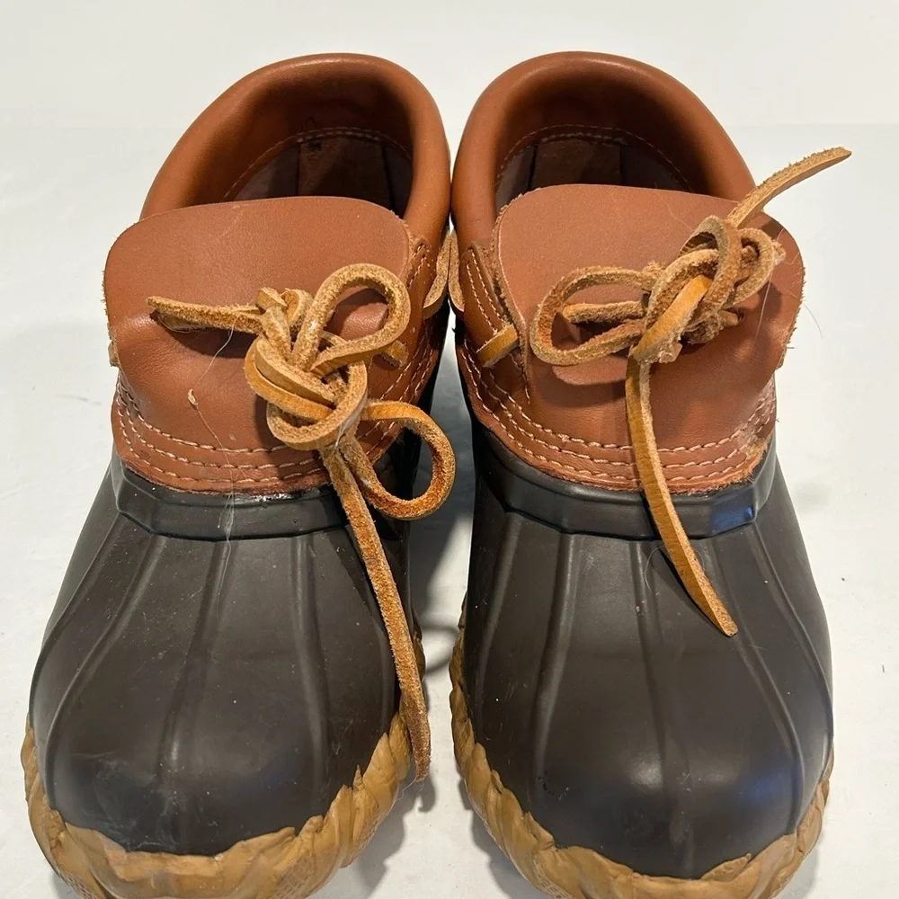 Cabela's Womens Size 7 Steel Shank Duck Boots Slip On Brown, Leather